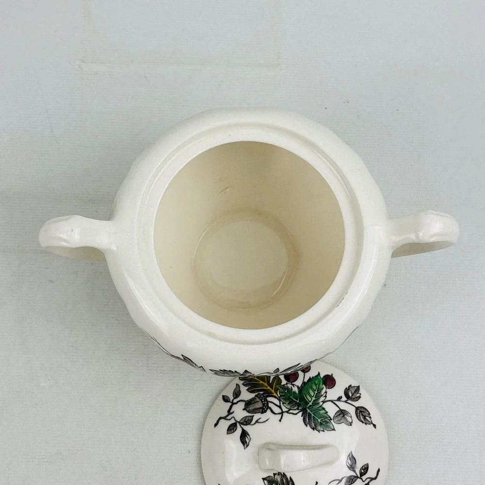 J&G Meakin Welcome Home Sugar Bowl with Lid England English Staffordshire